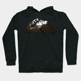 Lake Superior Outline (Duluth's Lakewalk in Fall) Hoodie